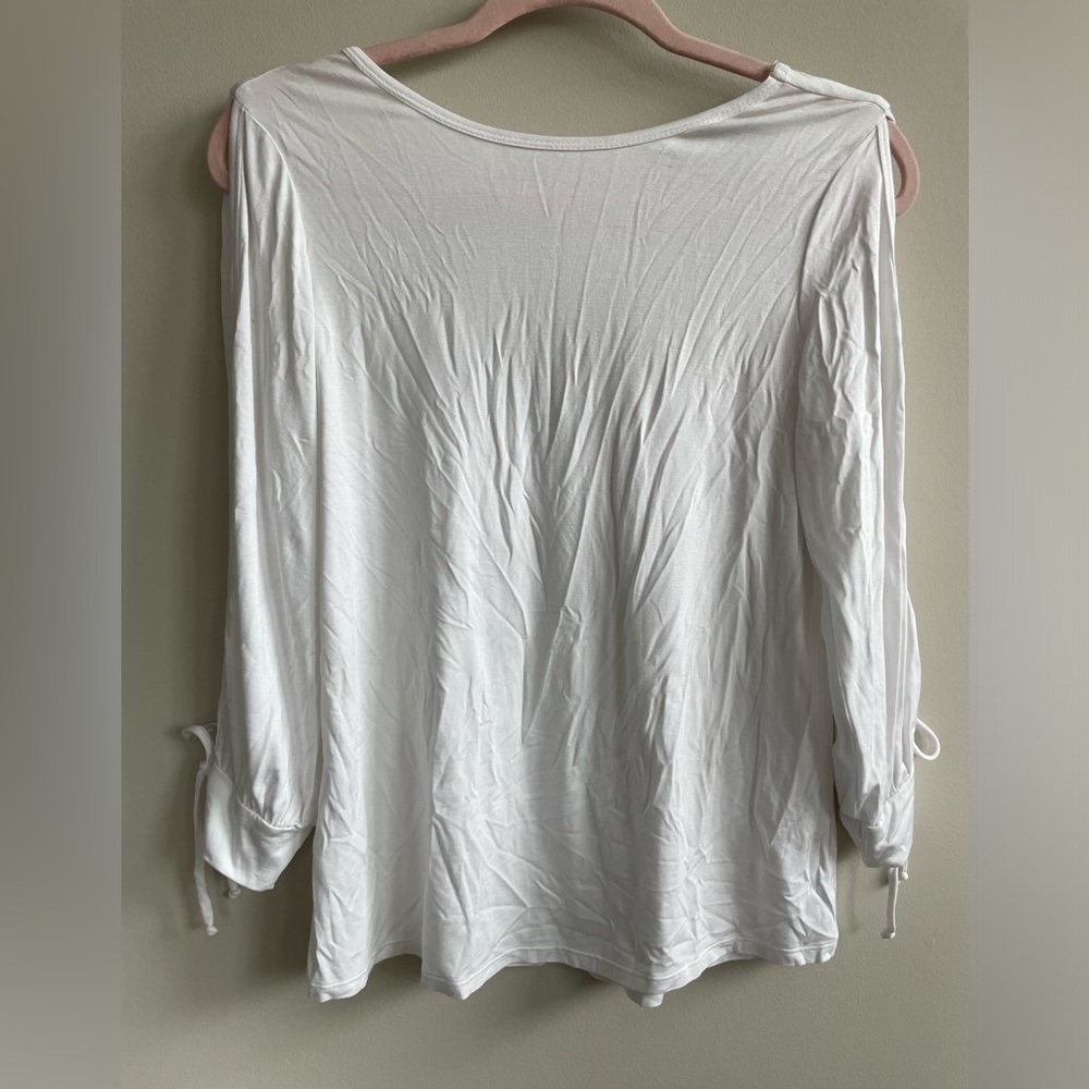 Trina Turk Open Sleeve Low Back Blouse